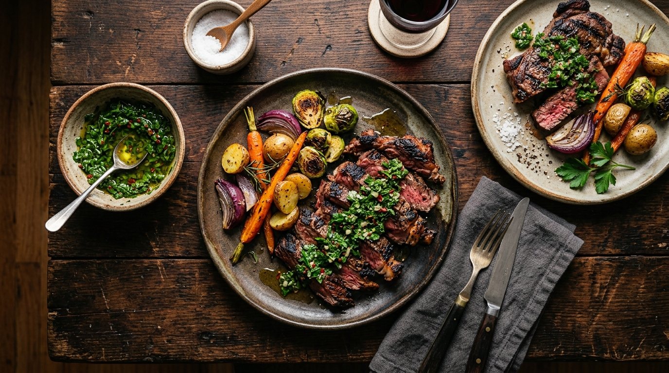 Três gerações ao redor do mesmo fogo